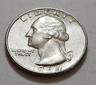 1964 Washington Quarter • NMM 90% Silver • Strong Detail    X94