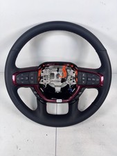 2019-2025 Dodge Ram 1500 Only Rebel Red Leather Steering Wheel
