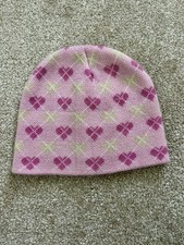 Minus Zero Winter Hat Pink Toddler Hearts Girls No Size