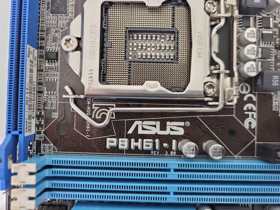 Asus P8H61-I Socket LGA1155 DDR3 Mini-ITX Desktop Motherboard With I/O Shield - Image 3 of 4