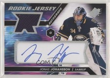 2020-21 SPx Rookie Auto Jersey Tier 1 21/375 Jonas Johansson #JJ Auto 13y6