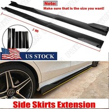 78.7 Universal Lower Side Skirts Body Kit Rocker Panel Extension Body Apron Lip 78.7 Universal Lower Side Skirts Body Kit Rocker Panel Extension Body Apron Lip