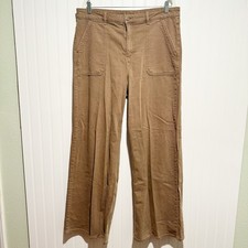 American Eagle Brown Super High Rise Baggy Wide Leg Pants Size 16