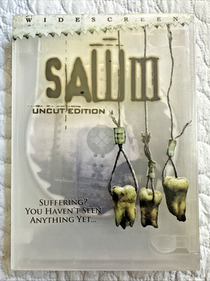 NEW!! Saw 3: Saw III Uncut Edition DVD * Widescreen * Ultra Rare * See thru case