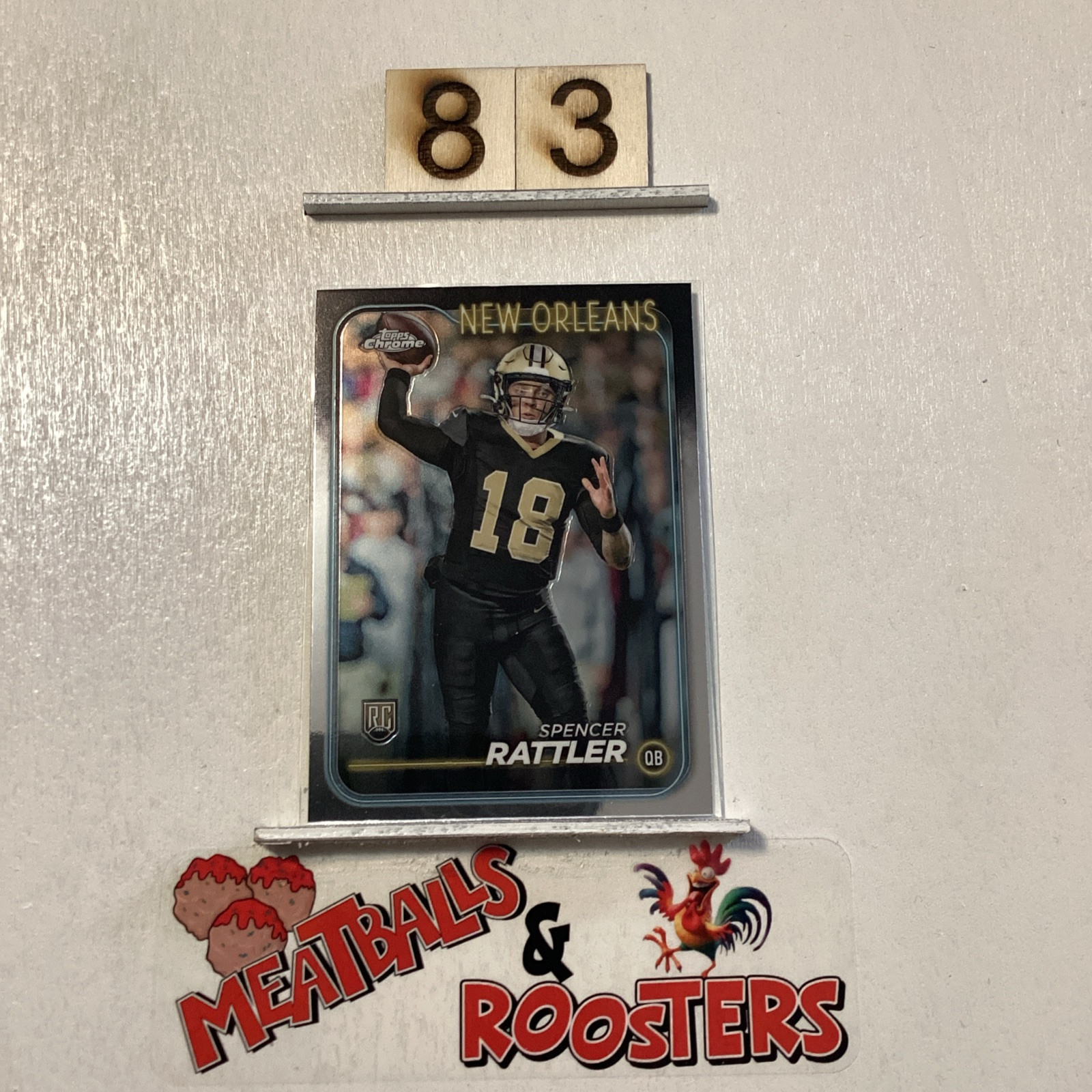 2024 Topps Chrome Spencer Rattler #213 Rookie New Orleans