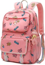Wonder Comfort Kids Backpack for School Large Capacity Bookbag with Cute Pend...