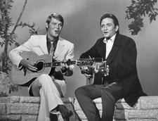 Old Country Music Photo Of Johnny Cash With Glen Campbell 1969