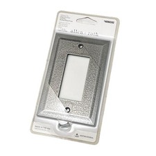 ALLEN ROTH BEVEL Single Decorator Wallplate Cover Brushed Nickel Made in USA