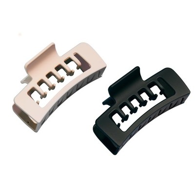 Gimme Beauty Double Claw Clip Duo Tan Black for Thick Medium Hair 2 Pack