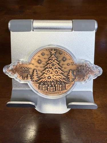 100 Grams  Copper “and To All A Good Night” Christmas Holiday bullion