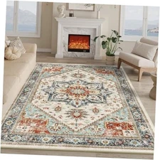  5x7 Area Rugs for Living Room,Non-Slip Washable Rug for 