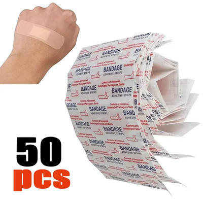 50/400/800Pcs Waterproof Hemostasis Adhesive Bandages Wound Plaster First Aid Em