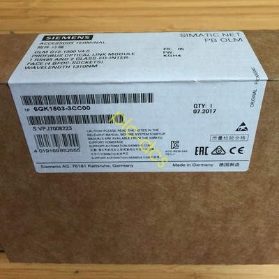 1PCS 6GK1 503-3CC00 NEW SIEMENS 6GK1503-3CC00 PROFIBUS V4.0 Optical Link Module