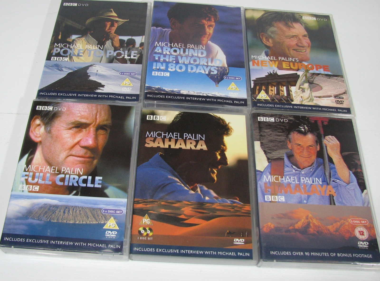 Michael Palin Travel DVD Bundle. REGION 2. 17 Discs