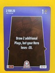 Bo Jackson Battle Arena Update - Play Card - 2 FOR 20 #PL-23 SP