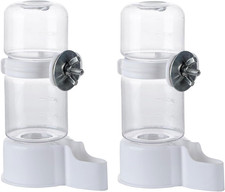 Automatic Bird Feeder and Water Dispenser, 2PCS Cage Accessories for Parrots, Bu