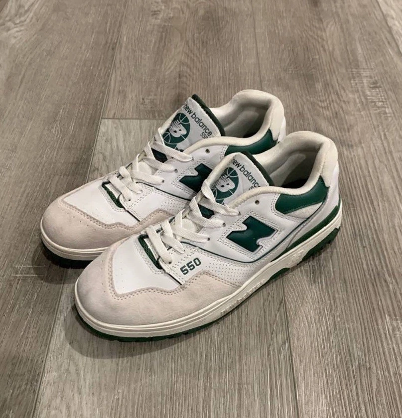 Scarpe sneakers casual New Balance uomo 550 V1 BB550WT1 bianche taglia 10D