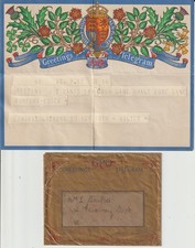 ROMFORD, ESSEX - GVI 1941 GREETINGS TELEGRAM + ENVELOPE