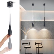Black Pendant Light for Kitchen Island, LED Dimmable Pendant Light fixtures, ...