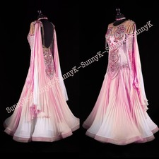 Handmade Dance Dress/Standard Ballroom Competition smooth Waltz Tango Costume