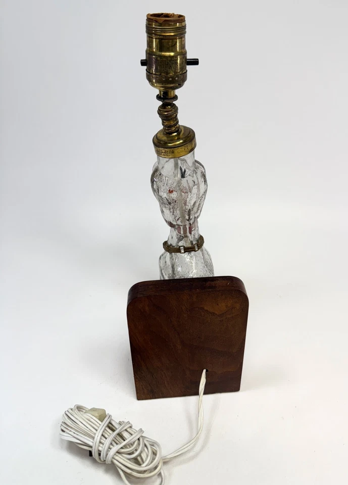 Hand Made Dog Lamp Glass Bottle Decanter OOAK - Image 3 of 4