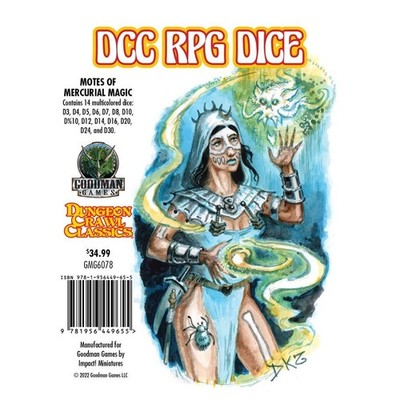 Goodman Games Dcc Rpg Dice Motes Of Mercurial Magic Set