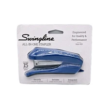 Blue Swingline All In One Stapler With Staples Built in Staples Included NEW