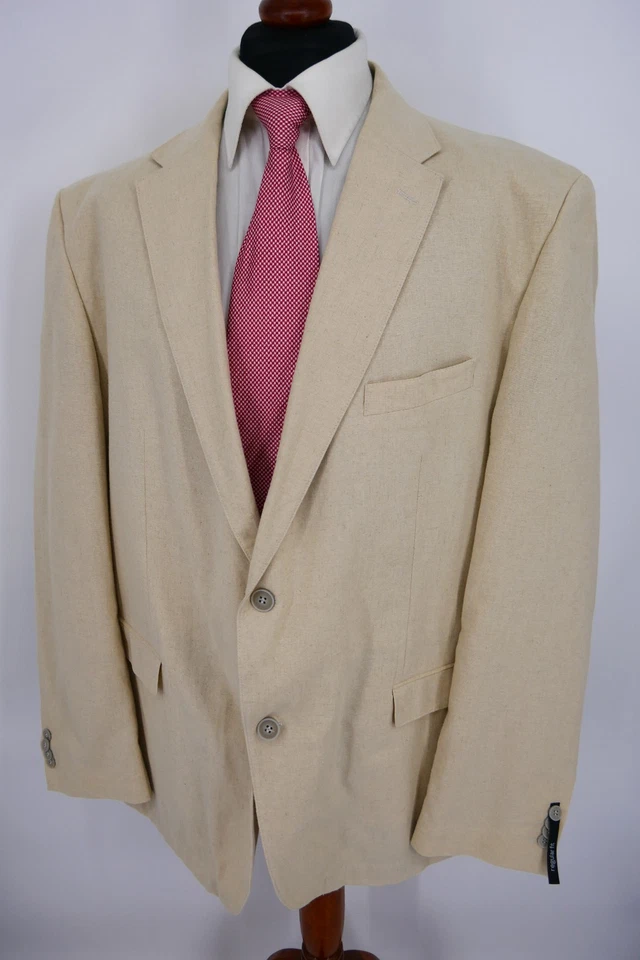 Canda Sakko Gr.60 Baumwolle Leinen Creme Farben Blue Label NEU ohne Etikett - Bild 3 von 4