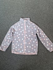 H&M Fleece-Jacke Gr. 122/128, grau, guter Zustand
