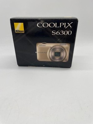 Nikon COOLPIX S6300 Gold Digital Camera 16.0 MP 10x Optical Zoom
