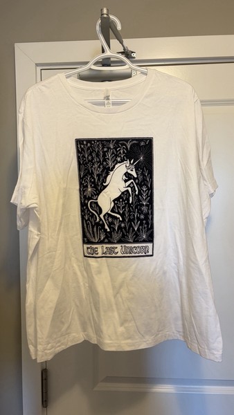 The Last Unicorn Shirt - 2XL Women’s T-Shirt - Movie Themed Shirt - 80s Movie