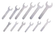 12PCS Single Open Ended Wrench Set Silver Flat Spanner Combination 1.5mm Ultr...