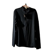 Travis Mathew Pullover Men XL Black Crestview 1/4 Zip Golf D'USSE Cognac NEW