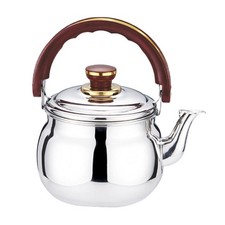 Whistling Tea Kettle Practical Whistling Water Kettle Kitchen Gadget (Silver)