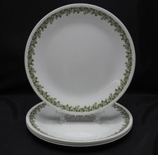 Corelle Spring Blossom Green 10-1/4" Dinner Plate Crazy Daisy Set of 4