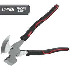 10 Inch Demolition Fencing Pliers with Comfortable Soft Grip Handles