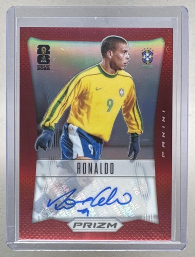 Ronaldo 2026 Panini Prizm World Cup #12-R9 Red 2012 Throwback Auto /99