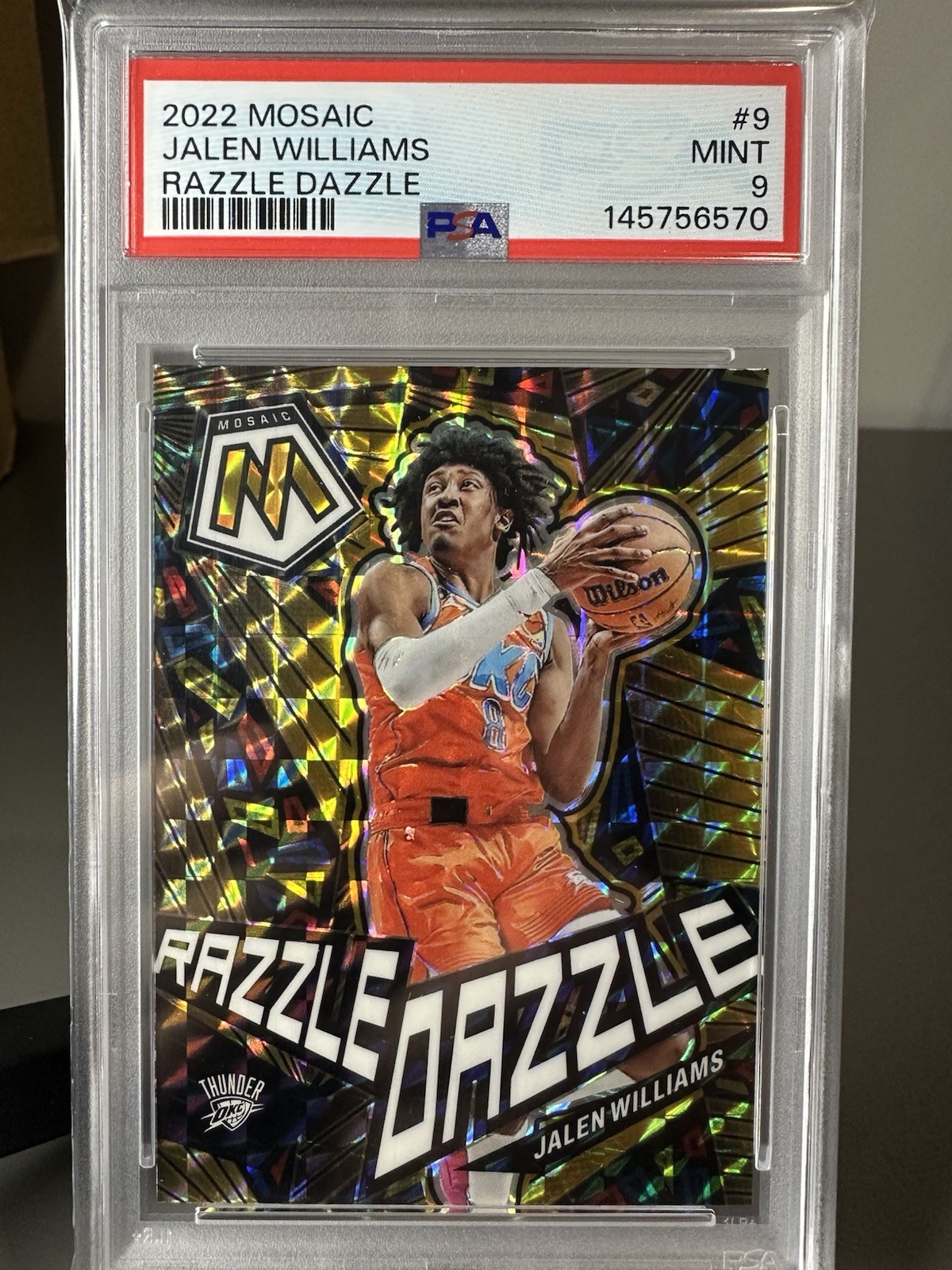 2022-23 Panini Mosaic - Razzle Dazzle Jalen Williams #9 (RC)