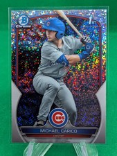 Michael Carico 2023 Bowman Draft #BDC-170 Chrome Sparkle Refractor