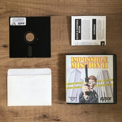 Impossible Mission II, U.S. Gold, 1988,Disk,getestet,CIB,C64,CBM 64,Commodore 64