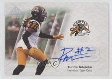 2023 SP Game Used Edition CFL Auto Tunde Adeleke #CFL-TA Auto 04fk