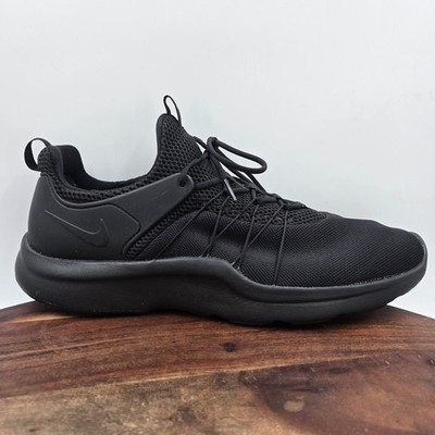 Nike Darwin Shoes Men's 13 Triple Black Knit Mesh Gym Running Trainers Sneakers
