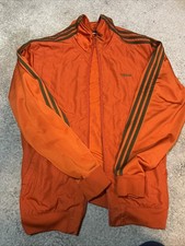 Vintage Adidas Originals 2006 Orange Track Jacket Firebird Style L