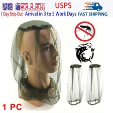 1Pc Face Net Mosquito Hat Mask Head Cover Camping Hiking Fishing Protecting