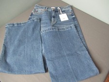 NWT Pistola Lana High Raise Cider Color Jeans - Ultra Wide Leg - 156 b6 CK