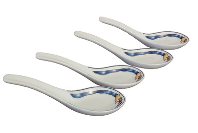 1 RUBAN BLEU Limoges BERNARDAUD France BORGHESE Blue Rope JAPANESE SPOON REST
