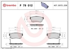 FOR BREMBO P 79 012 HAM PADS. FRONT SUZUKI IGNIS 00-