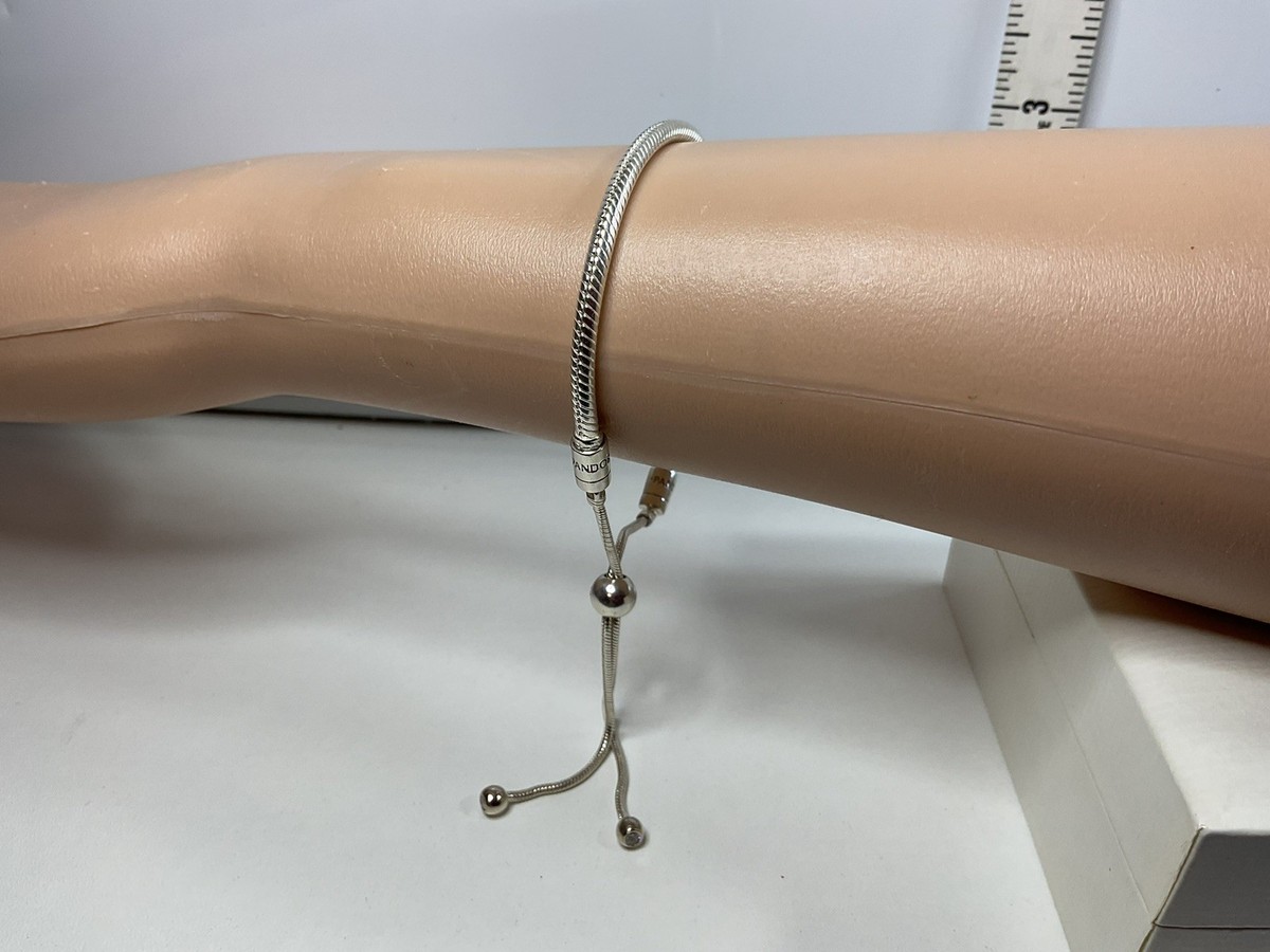 Pandora Moments Slider Snake Chain Bracelet Adjustable | eBay