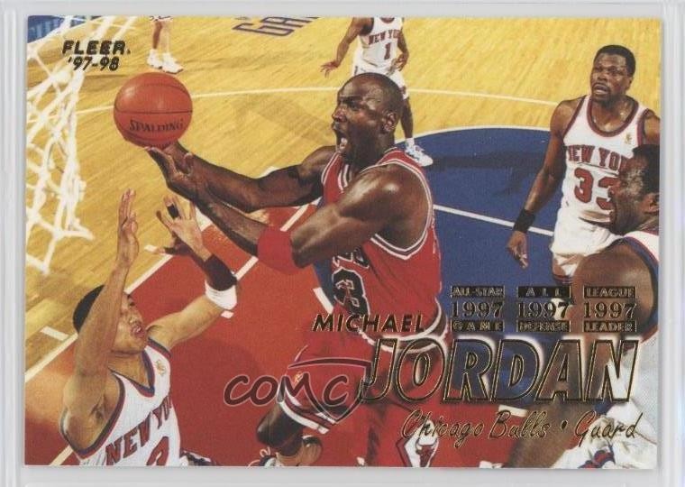 1997-98 Fleer Michael Jordan #23 HOF 13in