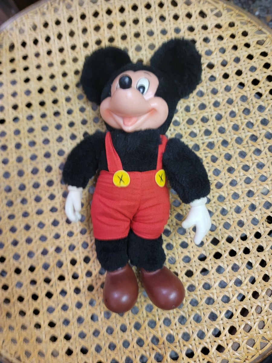 Vintage Rare Rubber Face Applause Mickey Mouse Plush Estate